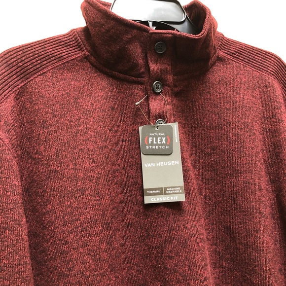 Van Heusen Sweater Pullover Burgundy - Picture 4 of 4